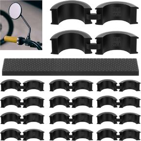 12PCS Bicycle Handlebar Rubber Gasket with 2 Long Spacer, Anti-Vibration Non-Slip Lightweight Durable Handlebar Stem Spacer Fit 22.2/25.4 mm to 31.8 mm Bike Stem for Mountain Bikes, Road Bikes in Saudi Arabia