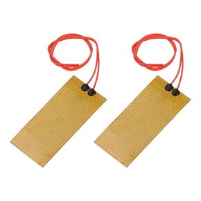 MECCANIXITY 2pcs Heater Film Heating Plate, 30W 24V Polyimide Heat Pad Adhesive PI Heater Elements Film 100mmx45mm Heater Strip for Constant Temperature in Kuwait