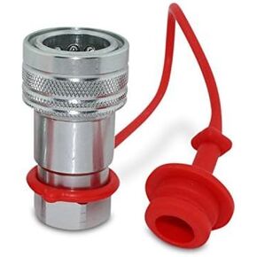 Ag ISO 5675 Hydraulic Quick Connect Female Coupler, Poppet Valve, 7/8"-14 ORB Thread in Kuwait