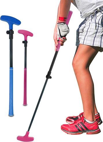 KOFULL Kids Putter, Mini Golf Putter Adjustable to Perfectly Height, Golf Putters Easy to Use, Two-Way Putters for Right or Left Handed, Golf Putter for Men Adult Junior, Kids Golf Clubs 2 Packs in Kuwait
