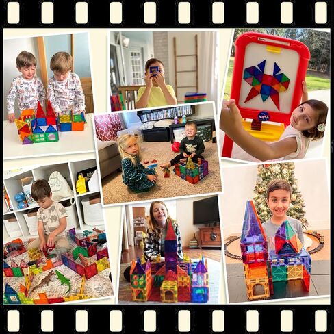 البلاط المغناطيسي Toddler Toys Garden Farm Set ، الكتل المغناطيسية مونتيسوري التعليمية التعليمية التعليمية المبنية للمغنطة لثلاثة 4 5 فتيان بويز ، ألعاب الأطفال عيد ميلاد عيد الفصح هدايا in Saudi Arabia