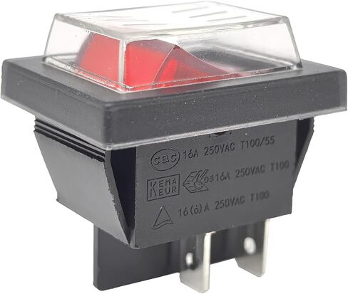 2 -Pack RK1-01 مفتاح الروك - DPST 16A 250VAC 4 -PIN المفتاح الكهربائي - متوافق مع سلسلة Carling VJD1 - IP67 مقاومة للماء للمعدات البحرية والصناعية in Saudi Arabia