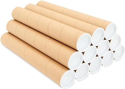 10 - 2 "× 20" مستدير من الورق المقوى أنابيب أنبوب البريد مع أغطية نهاية in Saudi Arabia