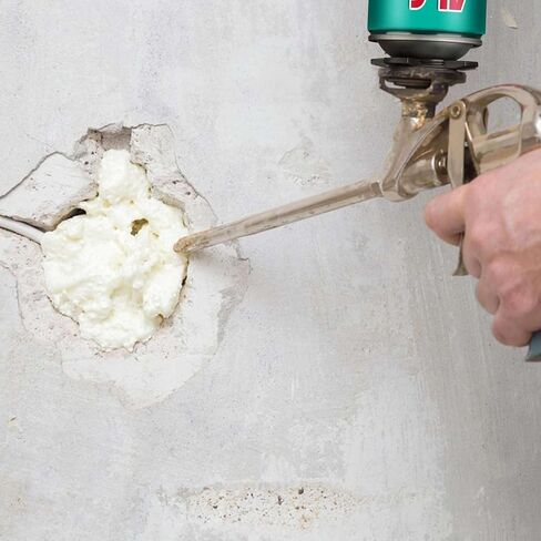 Akfix 805P PRO Gap Filler Expanding Foam Sealant Kit (12x24 Oz.) - Insulating Foam Sealant, Low Expansion Foam for Sound & Heat Insulation, Window & Door | Gun & 2Cleaner Included | 24 Oz. 12 Pack in Kuwait