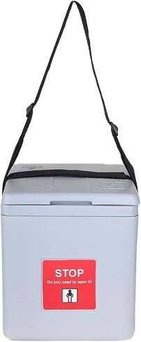 4 Ice Pack Vaccine Carrier Box Portable CFC- مربع تخزين لقاح تحكم البولي يوريثان المجاني مع غطاء وسدادة متكاملة ومفصلية (1.67 LTR.) (أزرق) (أزرق) in Saudi Arabia