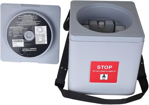 4 Ice Pack Vaccine Carrier Box Portable CFC- مربع تخزين لقاح تحكم البولي يوريثان المجاني مع غطاء وسدادة متكاملة ومفصلية (1.67 LTR.) (أزرق) (أزرق) in Saudi Arabia