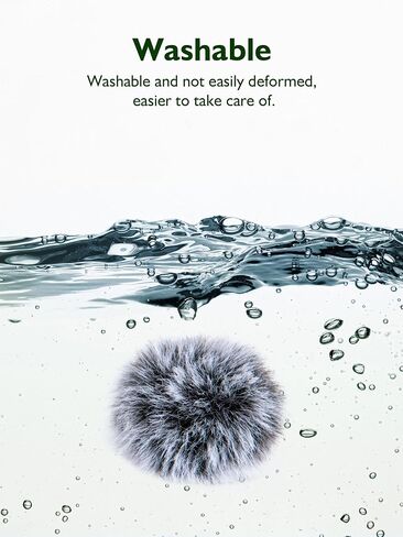 4*PCS Furry Mic الزجاج الأمامي لـ DJI MIC Mini - MIC Wind Muff مناسبة لـ DJI Mini تقليل ضوضاء الرياح ، حافظ على نظافة الميكروفون (رمادي) in Kuwait