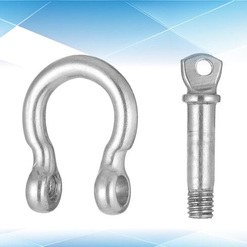 8pcs المسمار دبوس مرساة القيود ، 3/16 بوصة 304 الفولاذ المقاوم للصدأ D حلقة الأقطار 15 مم M5 القوس clevis قيود القيود مع دبوس المسمار لسلاسل سلك الفولاذ الجر. in Saudi Arabia