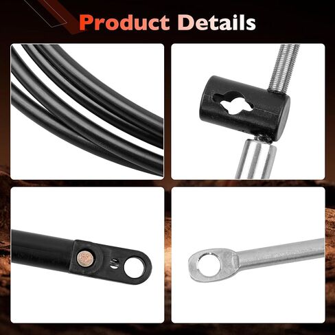 Gen 1 Boat Tourboard Throuboard Cables ، 33C استبدال الكابلات عن بُعد ، متوافق مع Mercury ، Mercruiser ، Mariner ، Force Motor Engines ، استبدال سلسلة CC179 (2pcs) in Saudi Arabia