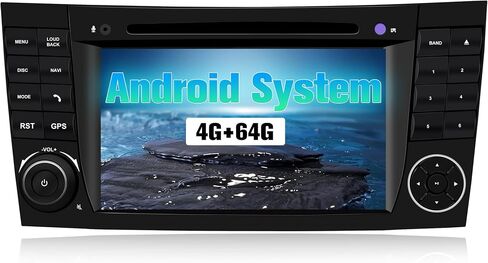 Radio for W211: 128G Double Din Car Stereo with Bluetooth AM FM Carplay for Mercedes Benz E500 E300 2002-2009, 7" Aftermarket Touch Screen Android System Head Unit with Backup Camera FMAM for Apple in Saudi Arabia