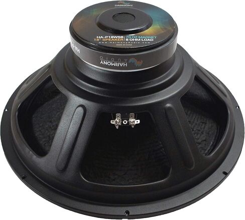Harmony Audio 2X HA-P18WS16 Raw Replacement 18 Pro PA 1200W Sub Speaker 16 Ohm Woofer in Saudi Arabia