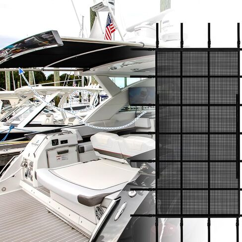 118" x 59" Boat Lift Canopy Storage Net - Creates Storage Area Under The Boat Lift Canopy, Double Layer Mesh Organizer Net with Zipper for Store Life Jackets, Fishing Rods in Saudi Arabia