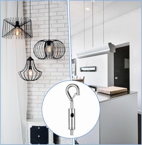 6 PCS Small Turnbuckle, Turnbuckle Tensioner for 1/16-3/32 Galvanized /304/316 Stainless Steel Turnbuckles Cable Tensioner for Cable Wire Rope Tension Light Hanging Sun Shade Tent Installation in Kuwait