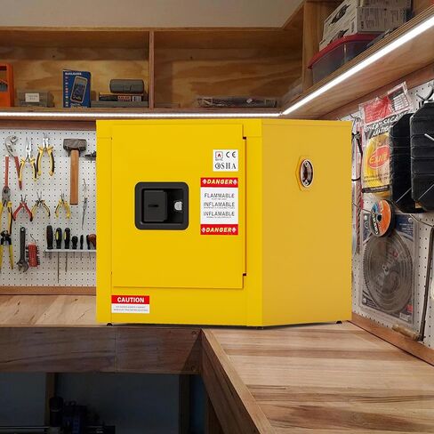 Flammable Safety Cabinet, Galvanized Steel, Laboratory Cabinets Explosion Proof Cabinets Anti Corrosion Chemical Reagents Instruments Protection Supplies Cabinet in Saudi Arabia