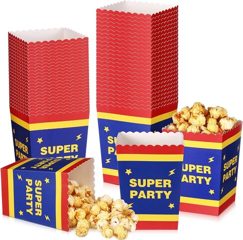 Zhehao 50 Pcs Blue and Pink Cartoon Popcorn Boxes Mini Palm Leaves Hawaiian Popcorn Cup Paper Holder Tropical Luau Party Favor for Summer Birthday Party Favor Supplies Decorations in Saudi Arabia