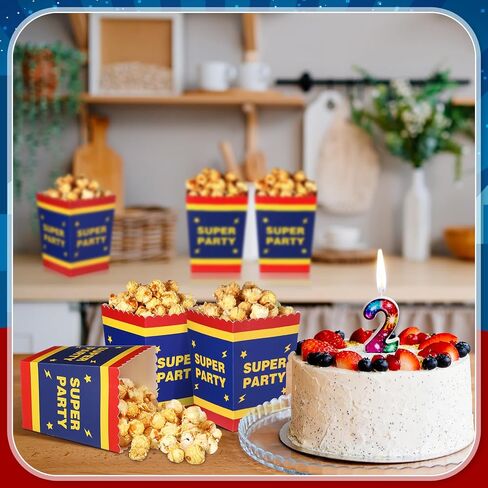 Zhehao 50 Pcs Blue and Pink Cartoon Popcorn Boxes Mini Palm Leaves Hawaiian Popcorn Cup Paper Holder Tropical Luau Party Favor for Summer Birthday Party Favor Supplies Decorations in Saudi Arabia