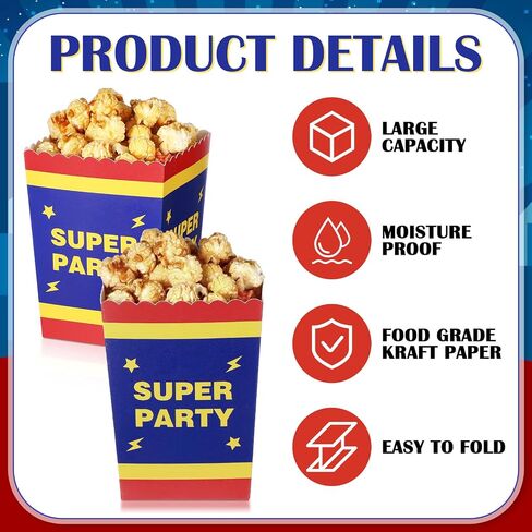 Zhehao 50 Pcs Blue and Pink Cartoon Popcorn Boxes Mini Palm Leaves Hawaiian Popcorn Cup Paper Holder Tropical Luau Party Favor for Summer Birthday Party Favor Supplies Decorations in Saudi Arabia