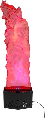 6ft Fake Fire Flame Light Artificial Fire Atmosphere Lamp with 20 Red & 4 Blue LED Lights, Simulated Flickering Stage Flame Effect Machine for Nightclubs, Halloween, Campfire Party, DJ Bars in Kuwait