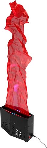 6ft Fake Fire Flame Light Artificial Fire Atmosphere Lamp with 20 Red & 4 Blue LED Lights, Simulated Flickering Stage Flame Effect Machine for Nightclubs, Halloween, Campfire Party, DJ Bars in Kuwait