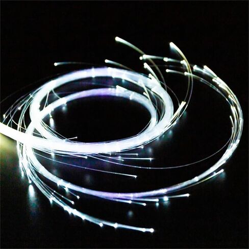 LED Fiber Optic Optic Whip 6ft 360 ° Pivel Pixel Whip Whip القابلة لإعادة الشحن سوط 23 أوضاع تأثير ملونة لعبة الهذيان لسوط LED (أبيض) in Saudi Arabia