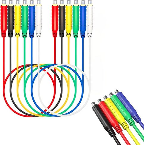 6pcs الاختبار المغناطيسي يؤدي الأسلاك السيليكون الناعمة للسيليكون HVAC 30V AC/5A 20AWG احترافية منخفضة الجهد السلك المرن للاختبار الإلكتروني (6) in Kuwait