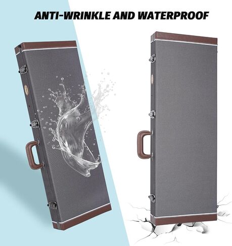 Letsrock Electric Guitar Hard Shell Case ، حافلة حافلة على الجيتار الكهربائي القياسي 39 بوصة لطراز KST/KTL/170 مع مزلاج القفل in Kuwait