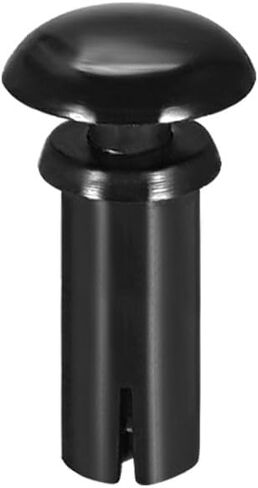#US 50pcs Push Clips Rivets 4mm X 12mm PCB Circuit Panel Nylon Fasteners Black in Saudi Arabia