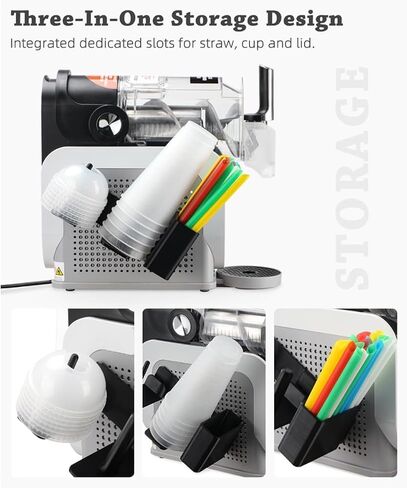 حامل نينجا سلوشي آلي آلية كوب لآلة النينجا slushie FS301/FS300-3 مقصورة تخزين حامل الجانب ، أكواب ، أغطية وقش منظم in Kuwait