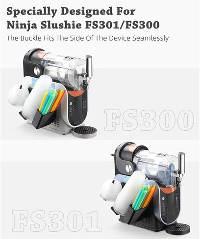 حامل نينجا سلوشي آلي آلية كوب لآلة النينجا slushie FS301/FS300-3 مقصورة تخزين حامل الجانب ، أكواب ، أغطية وقش منظم in Kuwait