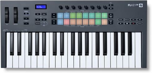 Novation Flkey 37 37-Key Midi Keyboard Controller for FL Studio Bundle مع Despare Pedal و 4-Port USB 3.0 HUB (3 عناصر) in Kuwait