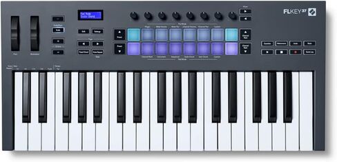 Novation Flkey 37 37-Key Midi Keyboard Controller for FL Studio Bundle مع Despare Pedal و 4-Port USB 3.0 HUB (3 عناصر) in Kuwait