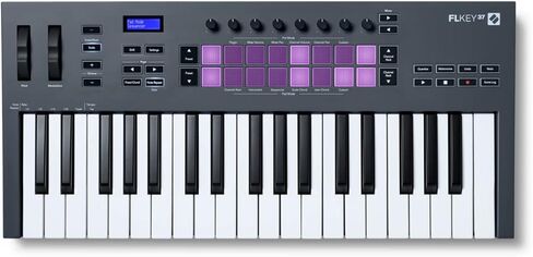 Novation Flkey 37 37-Key Midi Keyboard Controller for FL Studio Bundle مع Despare Pedal و 4-Port USB 3.0 HUB (3 عناصر) in Kuwait