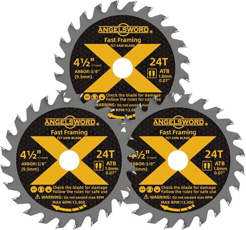 4-1/2 Inch Circular Saw Blade for Ultra-Nice Wood Cutting, 24T&40T, 4 Pack, 3/8" Arbor in Saudi Arabia