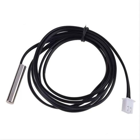 10K NTC Thermistor B3435 مسبار مستشعر درجة الحرارة ، مستشعر درجة حرارة مقاوم للماء مع محطات من الفولاذ المقاوم للصدأ ، مناسبة لموزع المياه ، مكيفات الهواء ، الثلاجات ، إلخ. 2 دبوس XH2.54 قابس in Kuwait