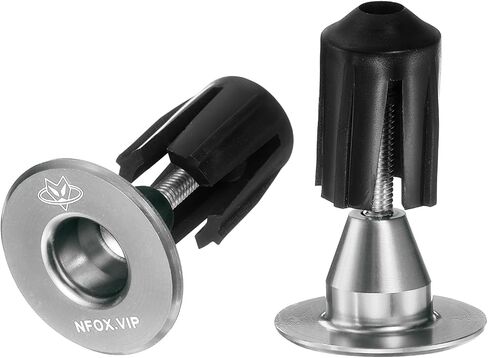 HARFINGTON Bar End Plugs 6061 Aluminum Handlebar End Caps Bike Plugs 0.7oz Expanding Locking for MTB Road BMX Fixed Gear Bike, Blue in Saudi Arabia