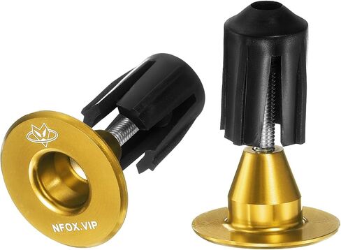 HARFINGTON Bar End Plugs 6061 Aluminum Handlebar End Caps Bike Plugs 0.7oz Expanding Locking for MTB Road BMX Fixed Gear Bike, Blue in Saudi Arabia