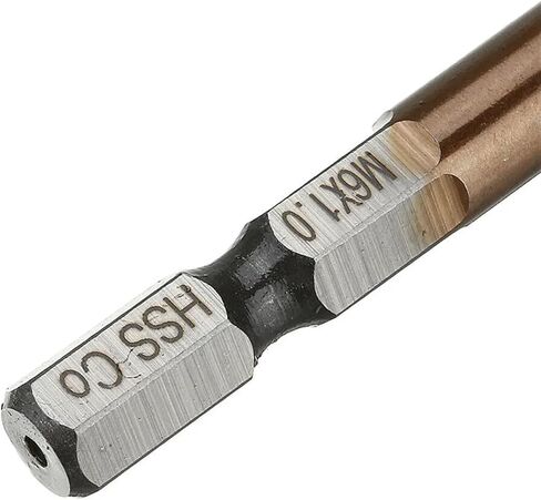 6pcs M3-M10 المسمار الحفر بتات الحفر M35 مجموعة الكوبالت مجموعة بت 1/4 بوصة hex التغيير السريع 1pcs (M4 (1pc)) in Kuwait