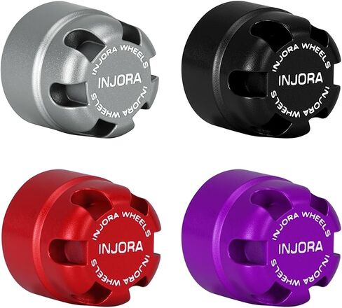 INJORA M2.5 Wheel Lock Nuts with Aluminum Cap for 1/18 RC Crawlers Upgrade(Gray) in Saudi Arabia