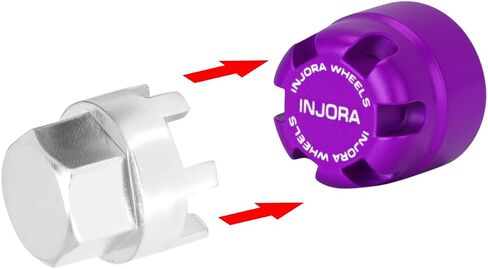 INJORA M2.5 Wheel Lock Nuts with Aluminum Cap for 1/18 RC Crawlers Upgrade(Gray) in Saudi Arabia