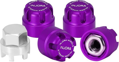 INJORA M2.5 Wheel Lock Nuts with Aluminum Cap for 1/18 RC Crawlers Upgrade(Gray) in Saudi Arabia