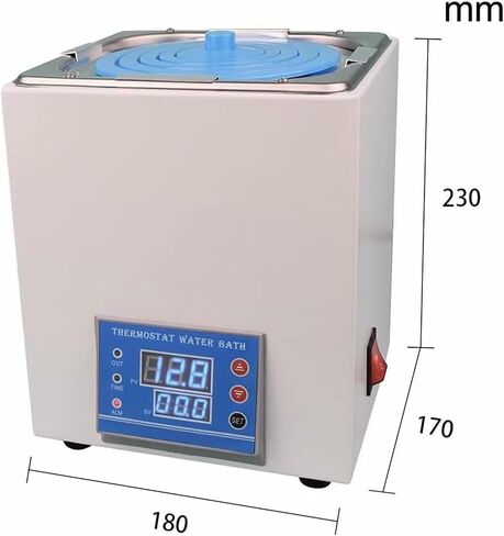 WZGLOD 300W حمام ماء حراري للتدفئة الكهربائية ، 3.25 لتر بطانة الفولاذ المقاوم للصدأ ، 100 ℃ لوازم حمام الماء المختبر العلمي in Saudi Arabia