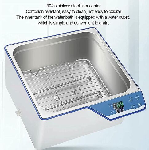 Wzglod Digital Thermostatic Lab Bath ، دبابة داخلية من الفولاذ المقاوم للصدأ ، حمام ماء معملي حراري ترموستاتي ، 6.7L /14L /22L ، تسخين دورة 360 درجة in Saudi Arabia