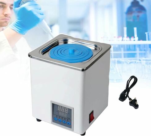 Wzglod 300w Digital Lab Water Bath, Stainless Steel Digital Water Bath, Lab Digital Thermostatic Water Bath with Adjustable Protective Cover Lid in Saudi Arabia