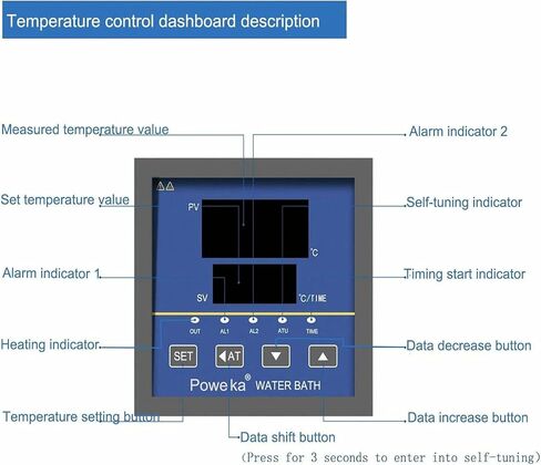 Wzglod 300w Digital Lab Water Bath, Stainless Steel Digital Water Bath, Lab Digital Thermostatic Water Bath with Adjustable Protective Cover Lid in Saudi Arabia