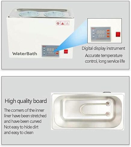 WZGLOD DIGITAL TYROTATATIAN LAB حمام ماء ، 1/2/4/6 الثقوب عرض رقمي حمام مياه حرارية للتدفئة الكهربائية ، مستلزمات حمام ماء المختبر in Saudi Arabia