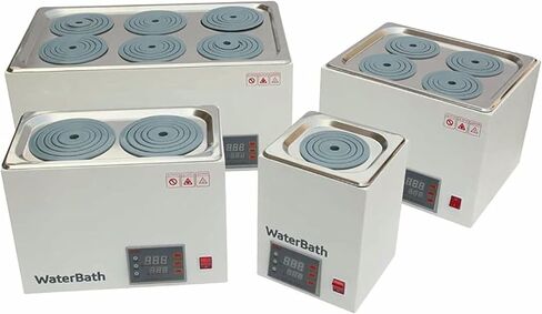 WZGLOD DIGITAL TYROTATATIAN LAB حمام ماء ، 1/2/4/6 الثقوب عرض رقمي حمام مياه حرارية للتدفئة الكهربائية ، مستلزمات حمام ماء المختبر in Saudi Arabia