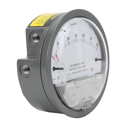 Differential Pressure, Intelligent Pressure Detection Meter with Pointer and Scale, Round Differential Pressure Kit for Microelectronics Aerospace HVAC, in Saudi Arabia