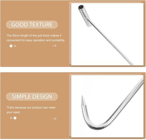 Heavy Duty Manhole Cover Hook,T-Shaped Lifter Hook,Stainless Steel Manhole Remover Tool,Multi-Purpose for Well Covers Roll-up Doors Outdoor Use in Kuwait