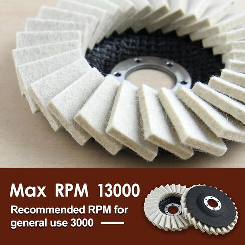 speedwox 8pcs شعرت بقرص قرص رفرف من عجلة التلميع ومركبات التلميع التي تم تعيينها 5 أجهزة كمبيوتر مصبفة من الصوف قرص عجلة 3 PCS in Saudi Arabia