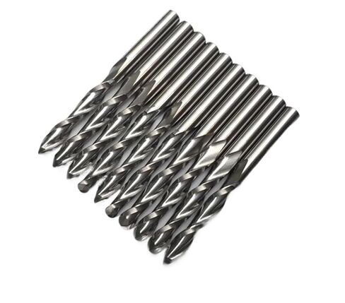 10Pcs 4mm CEL 17mm Shank 2 Flute Ball Nose End Mill Tungsten Carbide Spiral Cutter CNC Engraving Router Bits in Kuwait